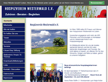 Tablet Screenshot of hospiz-westerwald.de
